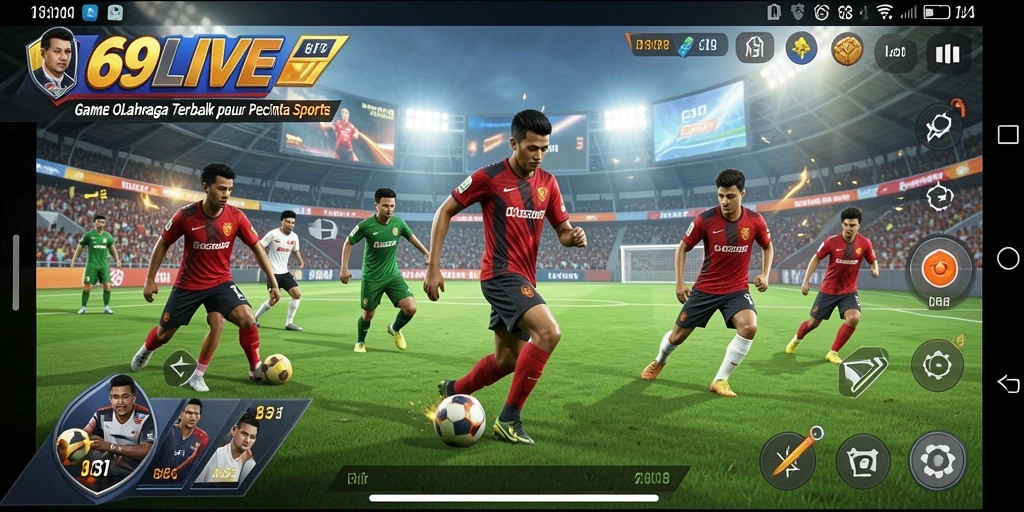 Tangkapan layar gameplay 69LIVE yang menampilkan aksi seru dalam olahraga.