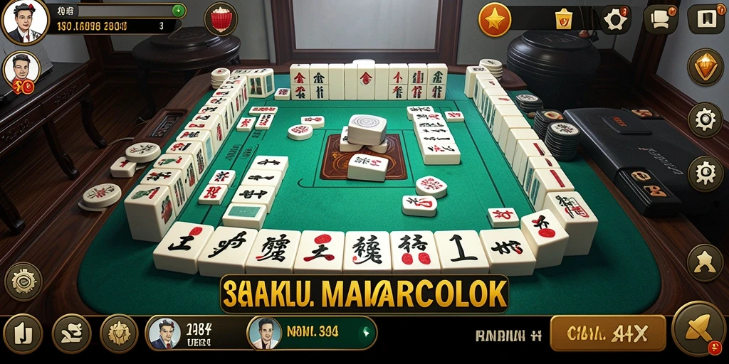 Tampilan menarik dari gameplay Mahjong di BANDARCOLOK.