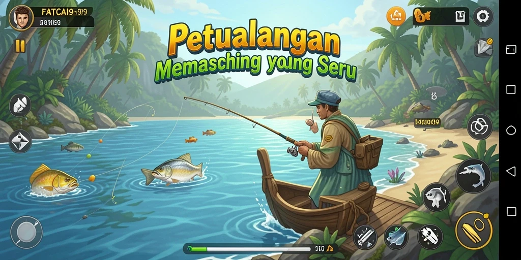 Tampilan gameplay Fishing yang menarik dan interaktif di FATCAI99.