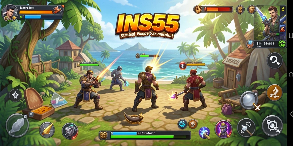 Tampilan gameplay INS55 yang menegangkan dan strategis.