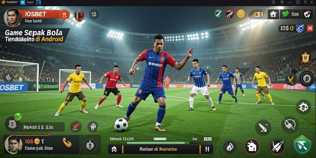 Tampilan gameplay seru dalam IOSBET sepak bola.