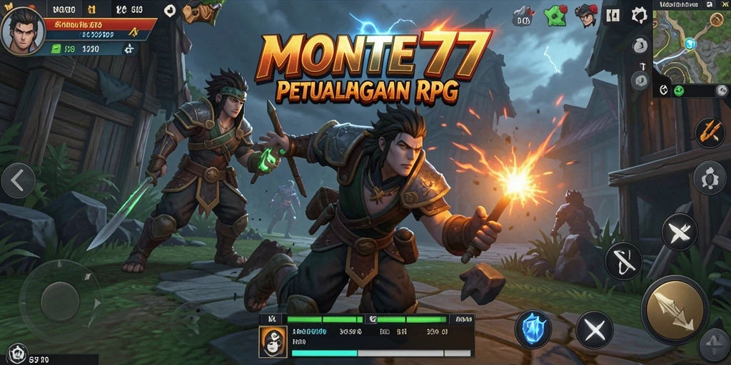 Gameplay seru MONTE77 dengan aksi RPG yang menegangkan.
