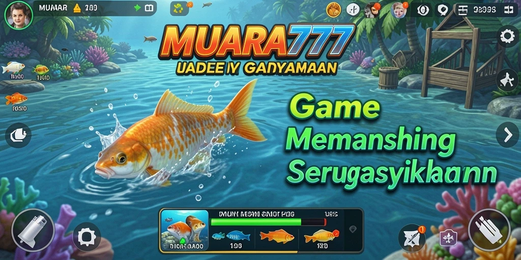 Screenshot gameplay MUARA777 dengan aksi memancing yang mendebarkan.