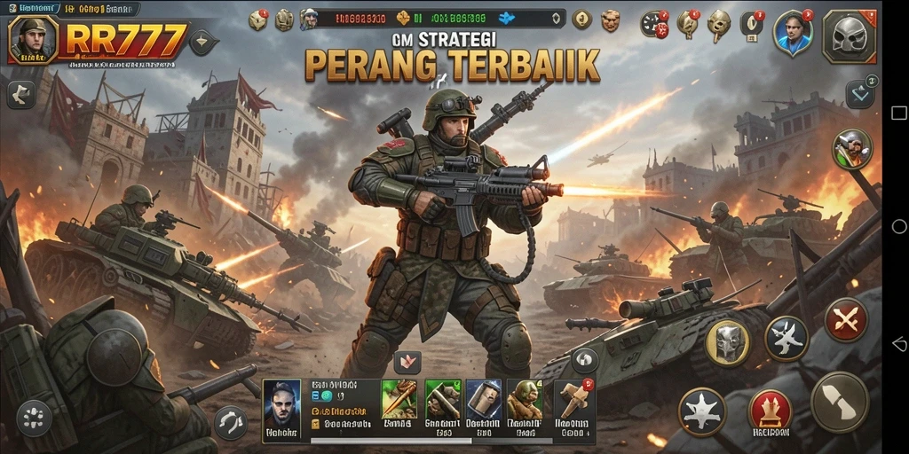 Tampilan gameplay RR777 yang intens dan mendebarkan.