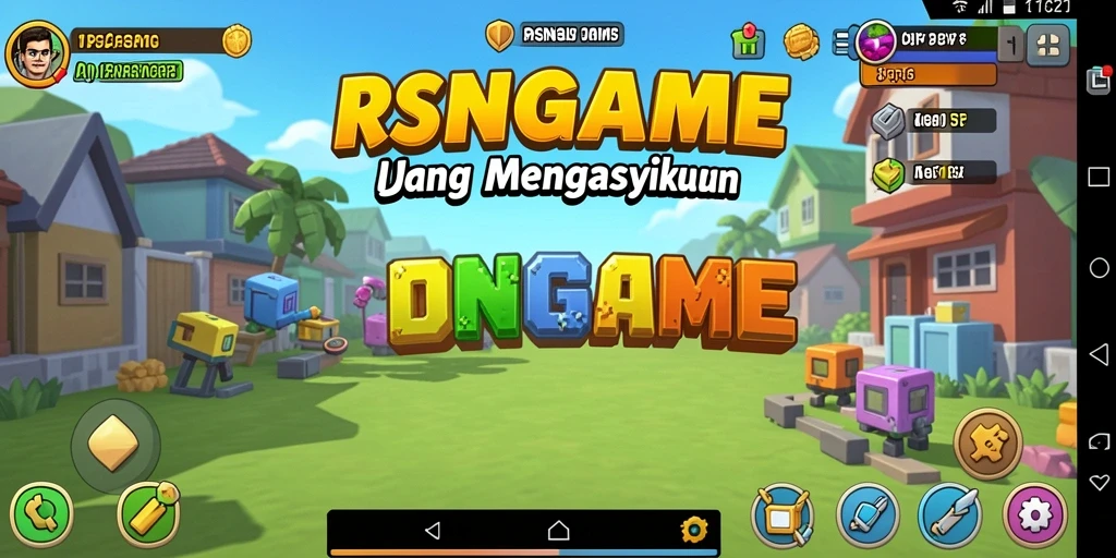 Screenshot utama RSNGAME menampilkan gameplay yang seru dan grafis menarik.