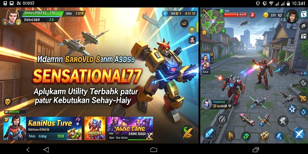 Tampilan utama SENSATIONAL77 dengan fitur-fitur Utility yang canggih.