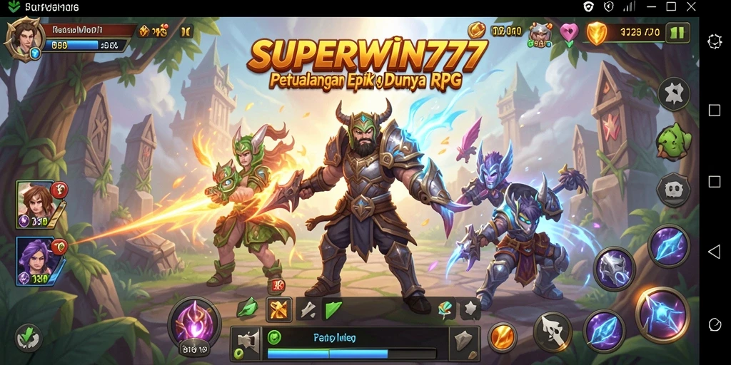 Tampilan menarik dari gameplay RPG SUPERWIN777 yang memikat pemain.