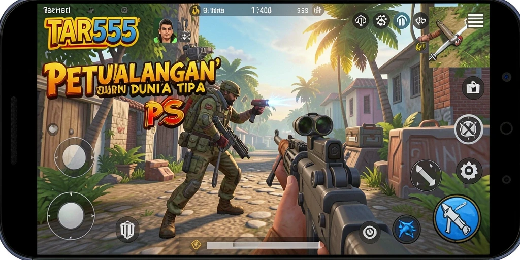 Gameplay TAR555 menampilkan aksi pertempuran yang mendebarkan dan grafis yang indah.